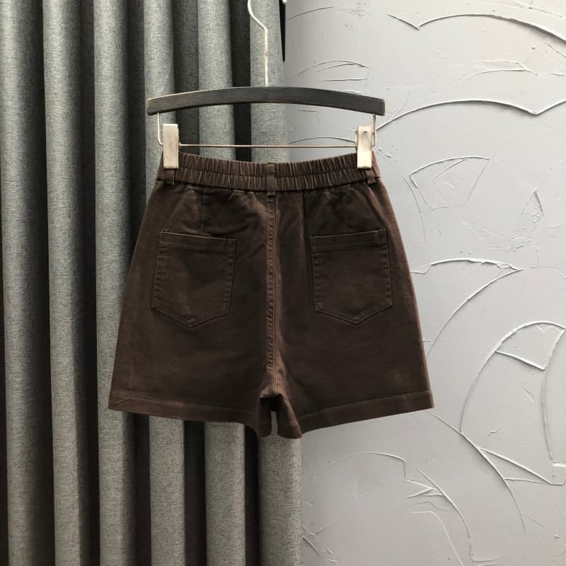 ショートパンツ スカート風デニムショートパンツ