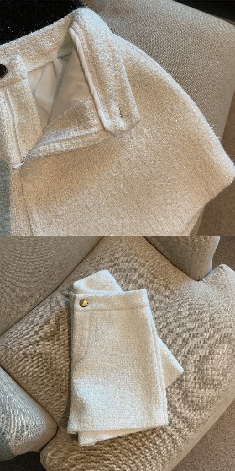 もこもこ素材ウエストフィットショートパンツ