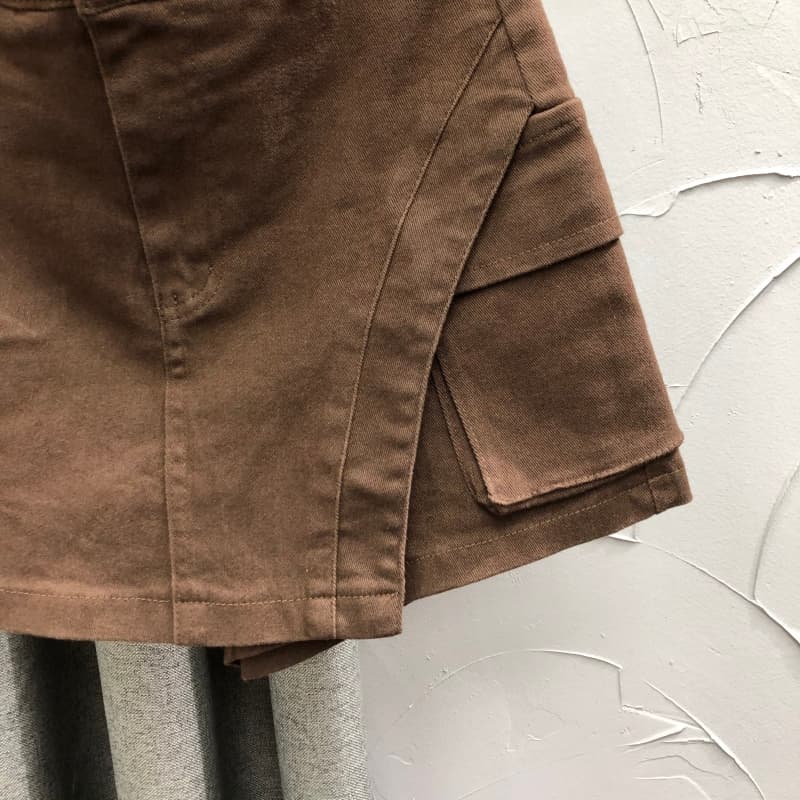 ショートパンツ スカート風デザインショートパンツ