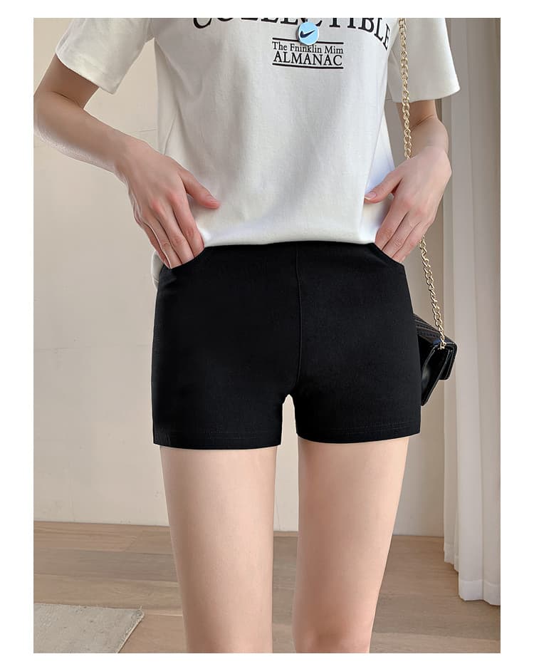 シンプルストレッチショートパンツ