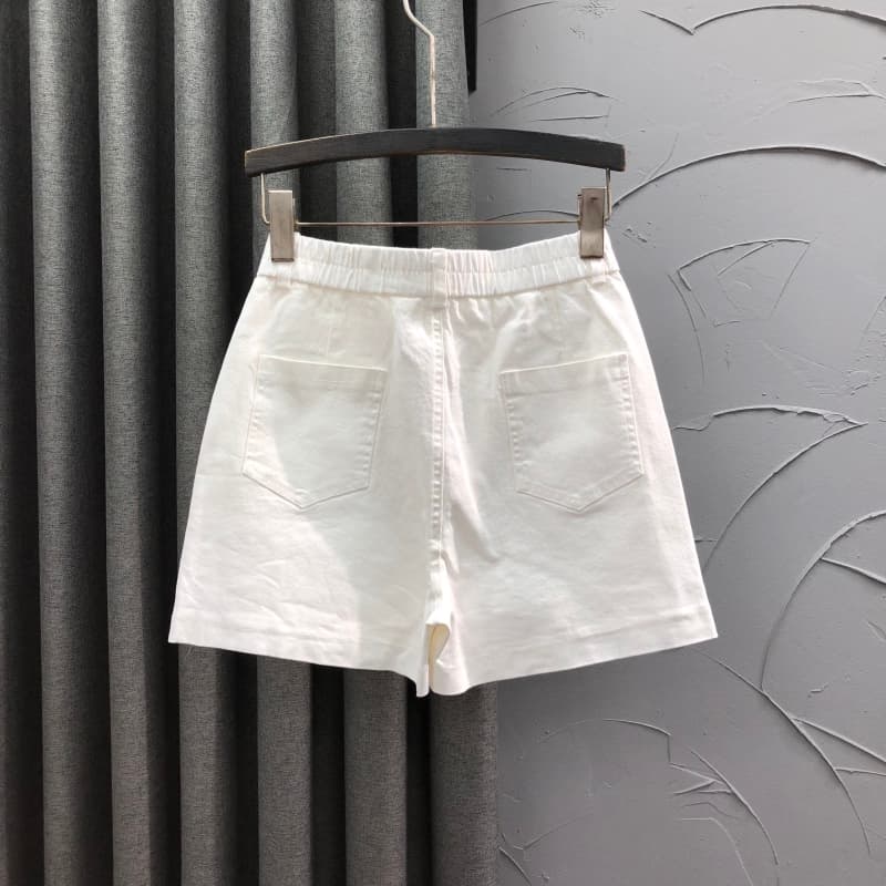 ショートパンツ スカート風デニムショートパンツ
