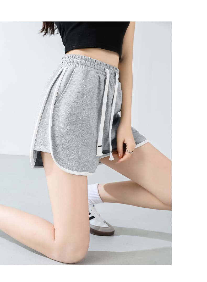 ショートパンツ ラインリボン リラックスショートパンツ