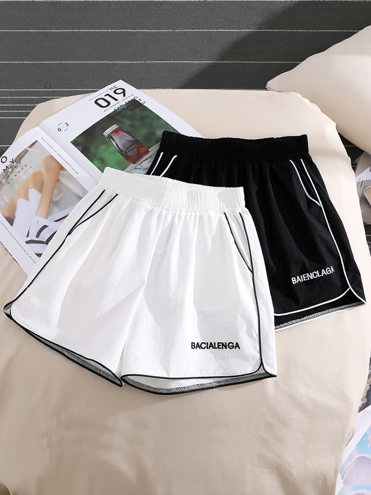 ショートパンツ シンプルラインショートパンツ