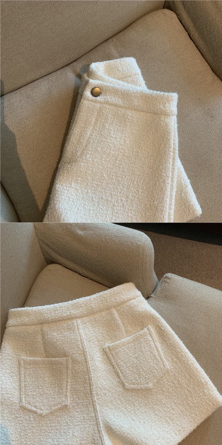 もこもこ素材ウエストフィットショートパンツ