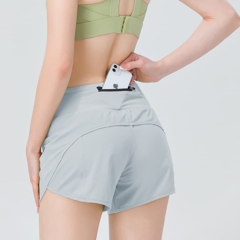 ポケット付きスポーツショートパンツ