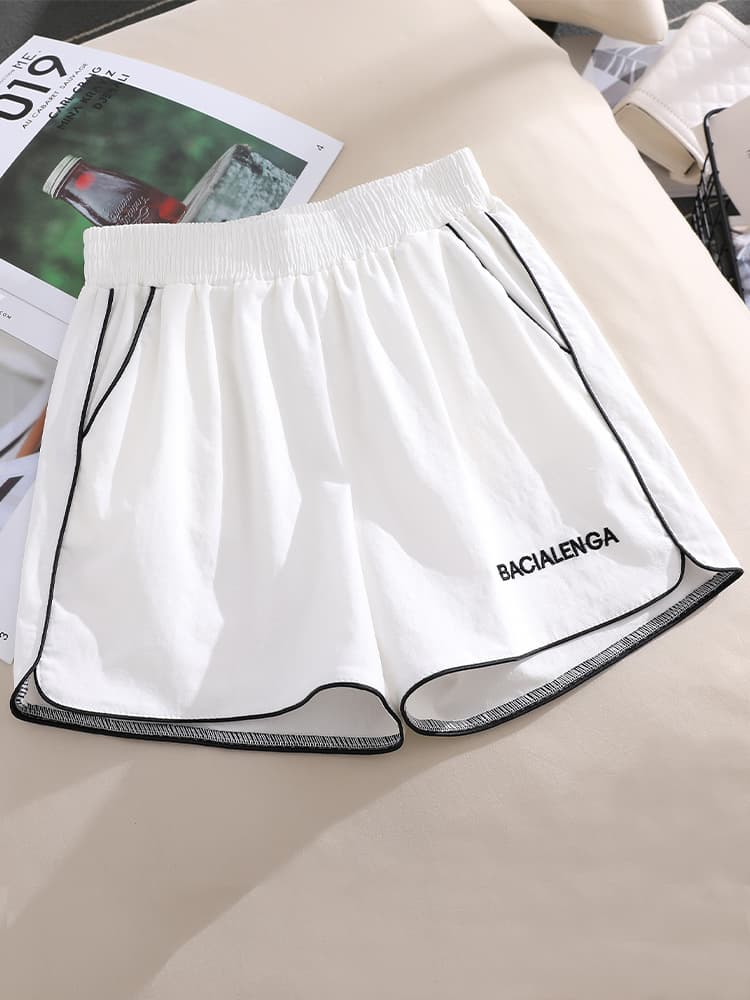 ショートパンツ シンプルラインショートパンツ