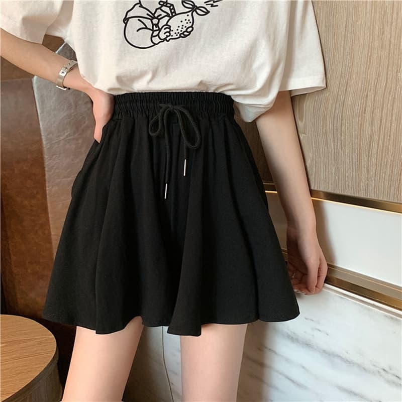 ショートパンツ ふんわりフレアショートパンツ