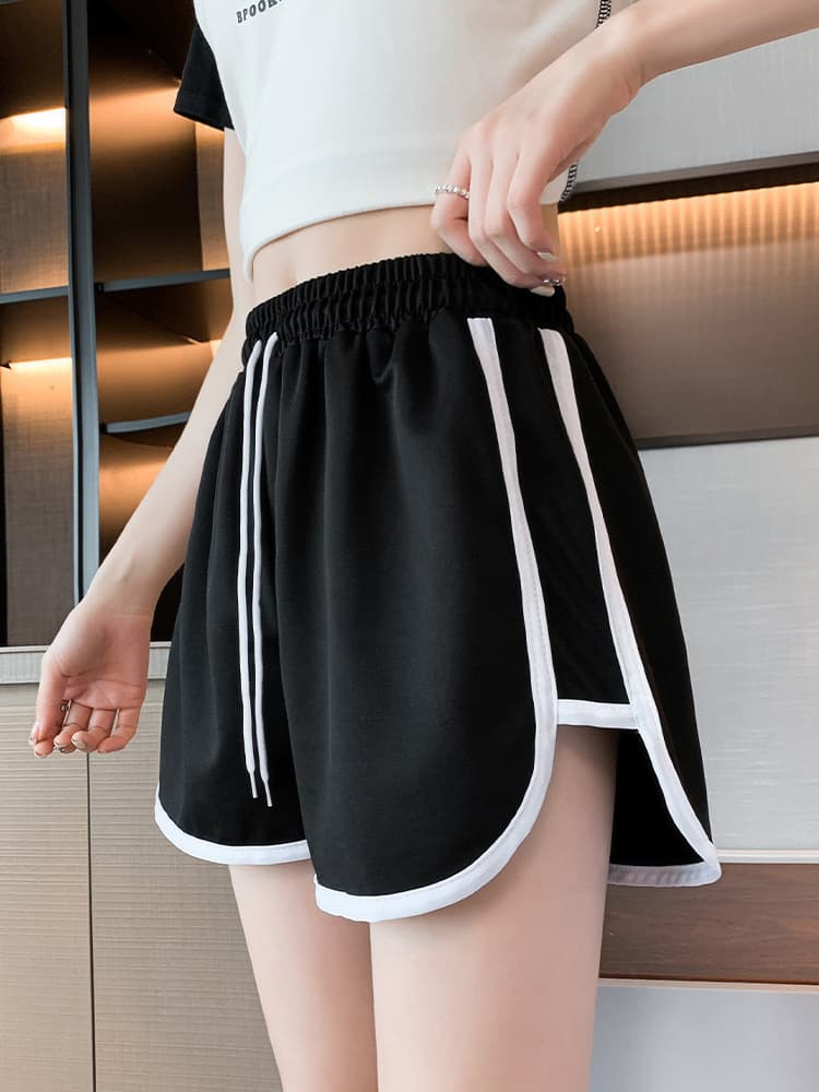ショートパンツ ラインパイピングスポーティショートパンツ