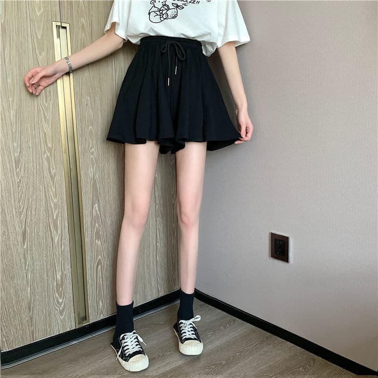 ショートパンツ ふんわりフレアショートパンツ