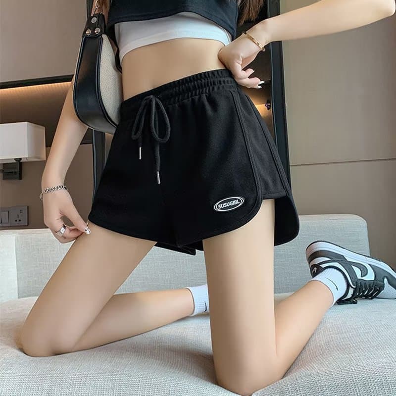 ショートパンツ リラックスワッペンショートパンツ
