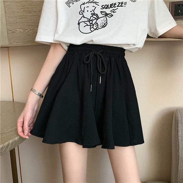 ショートパンツ ふんわりフレアショートパンツ