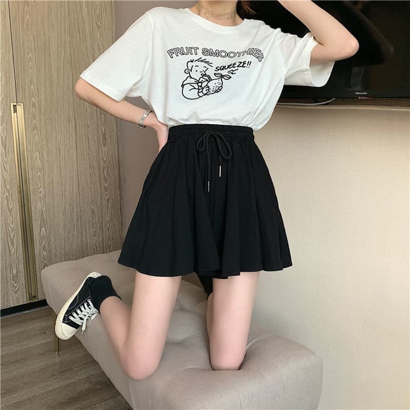 ショートパンツ ふんわりフレアショートパンツ