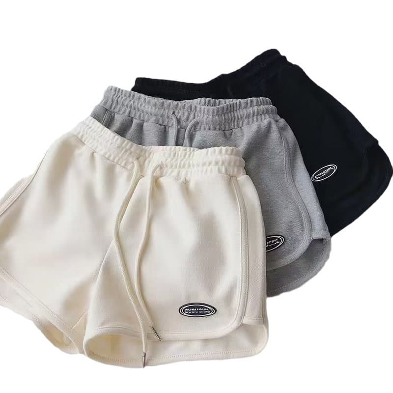 ショートパンツ リラックスワッペンショートパンツ