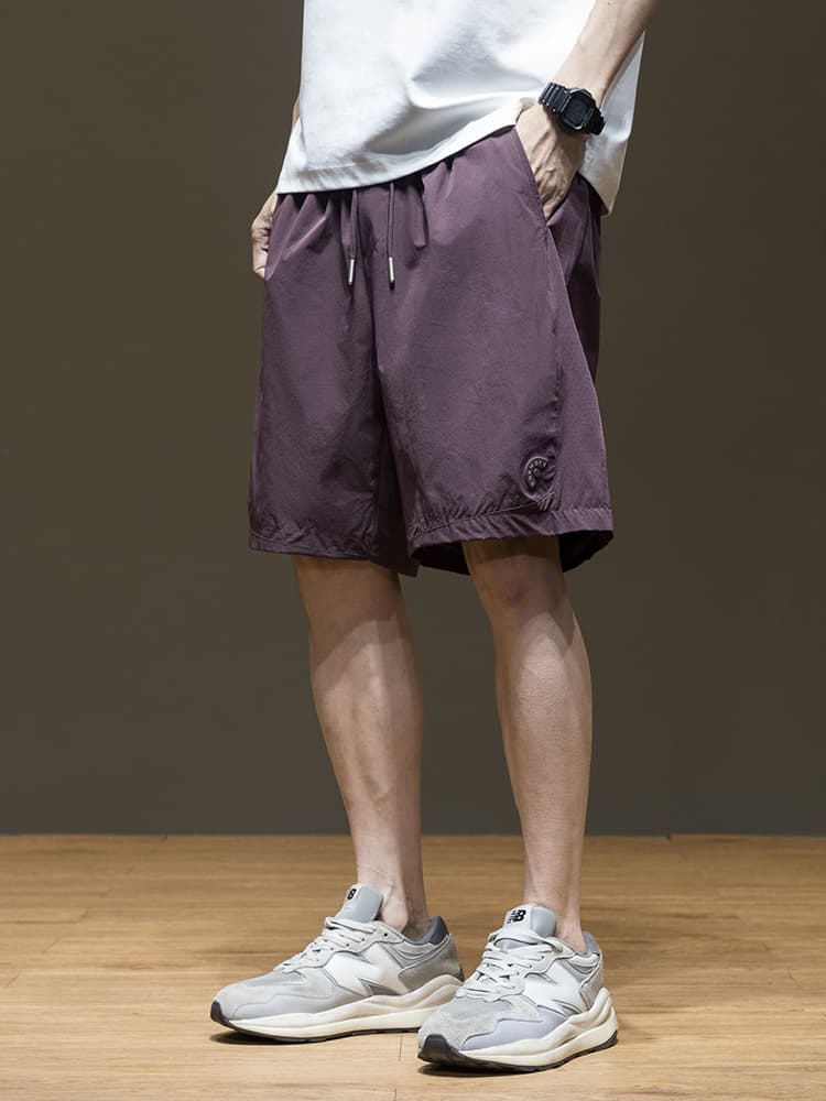 ショートパンツ リラックス紐付きハーフパンツ