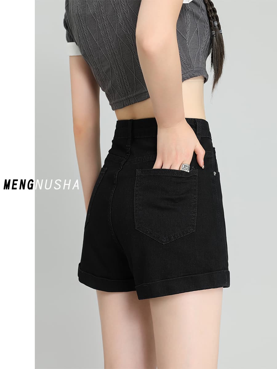 ショートパンツ ベーシックデニムショートパンツ