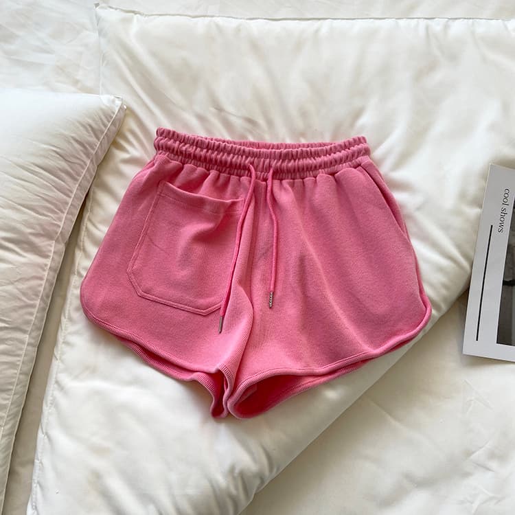 ショートパンツ ふわもこ裏起毛ショートパンツ